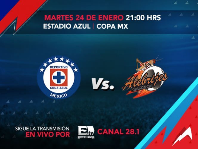 Cruz Azul vs Alebrijes en Vivo TDN Copa MX 2017