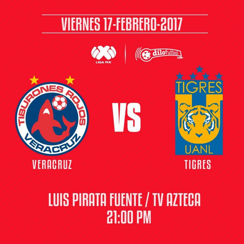 Veracruz vs Tigres en Vivo Azteca Deportes Liga MX 2017