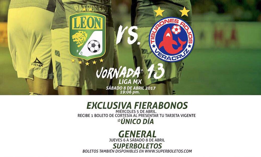 León vs Veracruz en Vivo Liga MX 2017