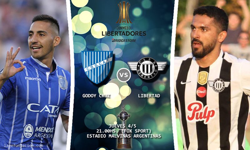 Godoy Cruz vs Libertad en Vivo Online Copa Libertadores 2017