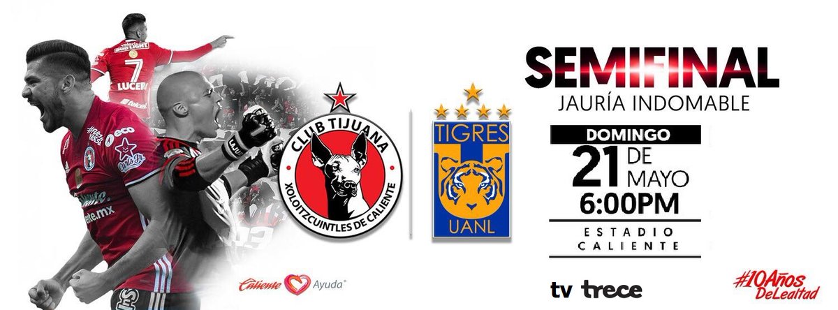 Tijuana vs Tigres en Vivo por Internet Semifinal Liga MX 2017