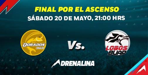 Ver Dorados vs Lobos BUAP en Vivo Final por Ascenso MX 2017