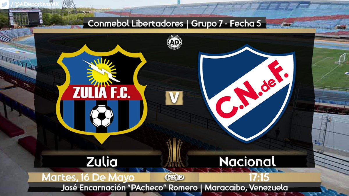 Zulia vs Nacional en Vivo Online Copa Libertadores 2017