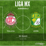 Partido Toluca vs León en Vivo Liga MX 2017