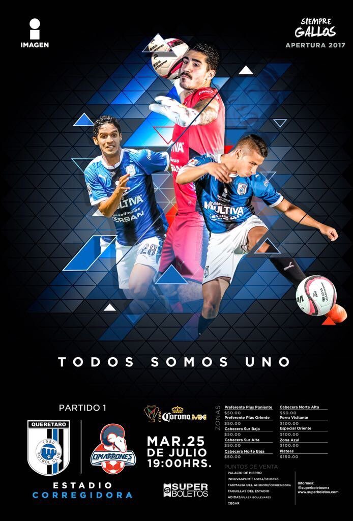Querétaro vs Cimarrones en Vivo TV Copa MX 2017