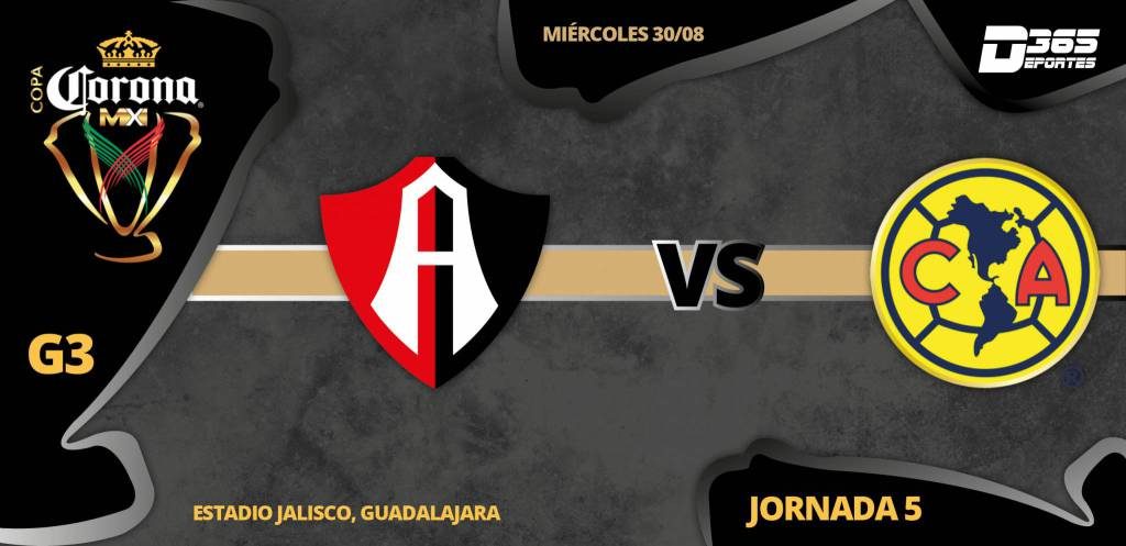 En que canal juega Atlas vs América en Vivo Copa MX 2017