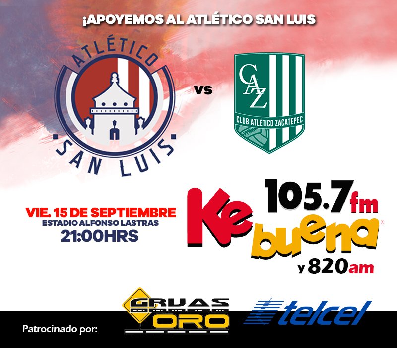 Atlético San Luis vs Zacatepec en Vivo Ascenso MX 2017