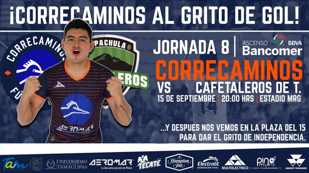 Correcaminos vs Cafetaleros en Vivo Ascenso MX 2017