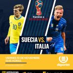 En vivo Suecia vs Italia Clasificación Rusia 2018 2017