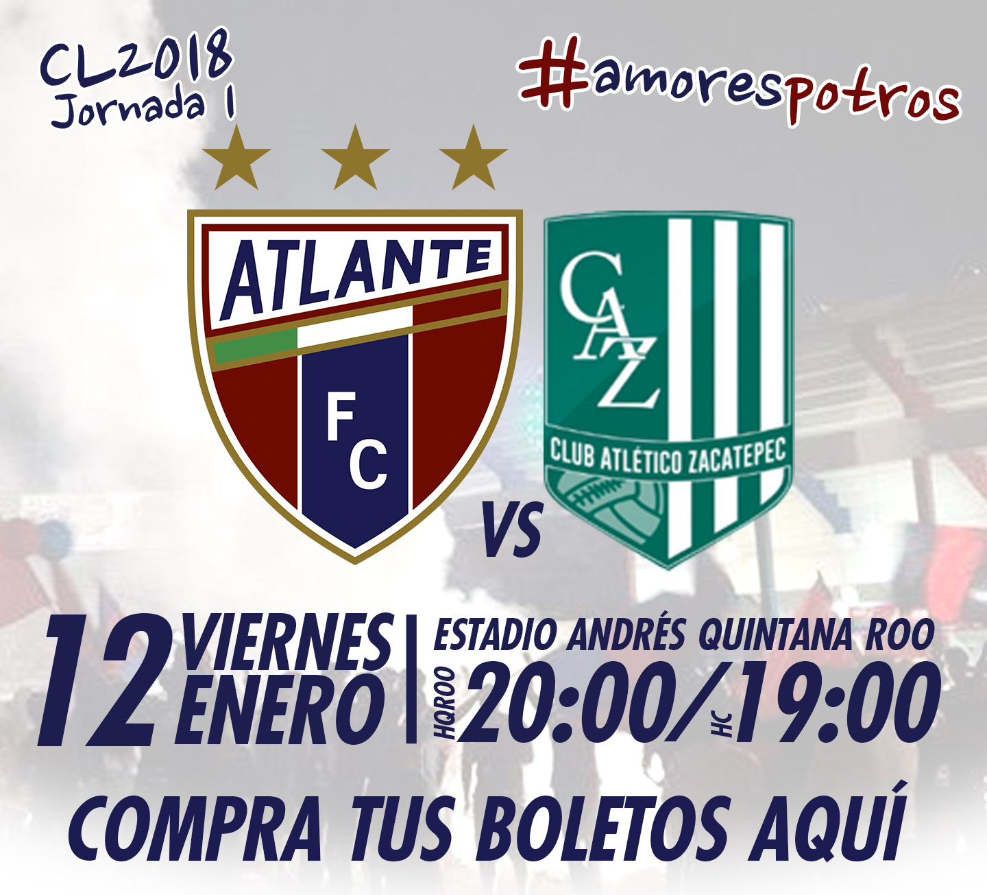 Atlante vs Atlético Zacatepec en Vivo TDN Ascenso MX 2018