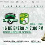 Cafetaleros vs León en Vivo 2018 Copa MX 2018