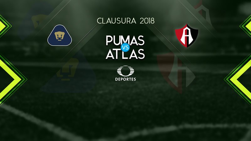 Pumas vs Atlas en Vivo por Televisa Deportes Liga MX 2018