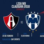 Atlas vs Rayados en Vivo Liga MX 2018