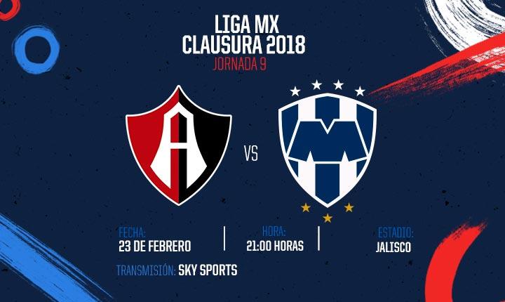 Atlas vs Rayados en Vivo Liga MX 2018