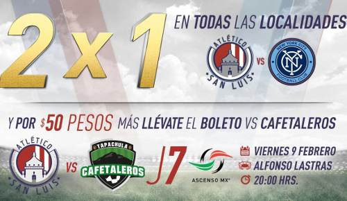 Atlético San Luis vs Cafetaleros en Vivo Ascenso MX 2018
