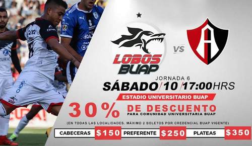 Lobos BUAP vs Atlas en Vivo Online Liga MX 2018