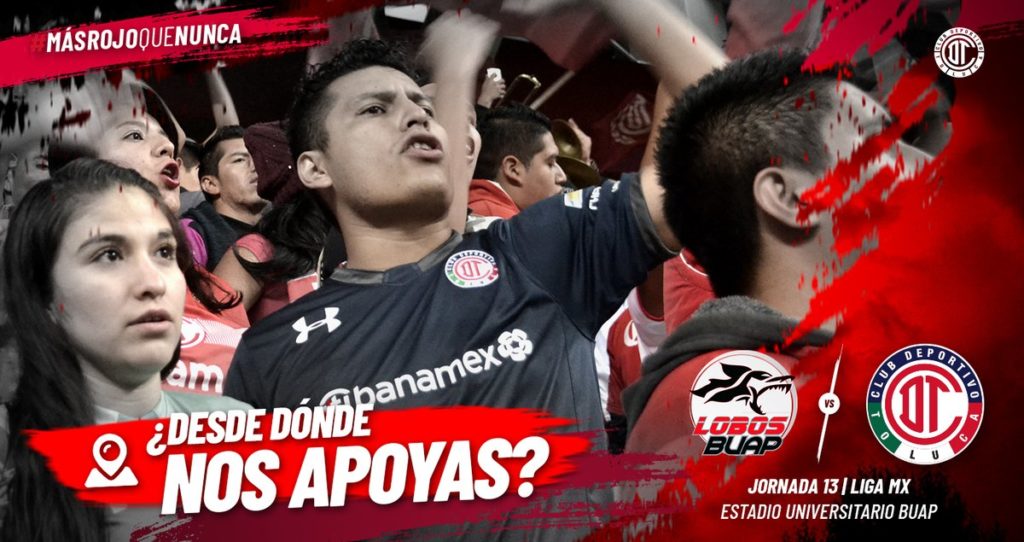 Lobos BUAP vs Toluca en Vivo Liga MX 2018