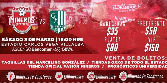 Mineros vs Zacatepec en Vivo Online Ascenso MX 2018