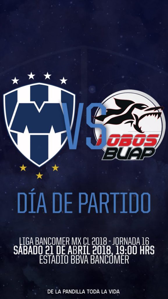 Rayados vs Lobos BUAP en Vivo Liga MX 2018