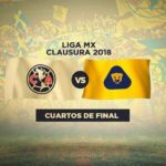En que canal juega América vs Pumas en Vivo partido de vuelta Liga MX 2018