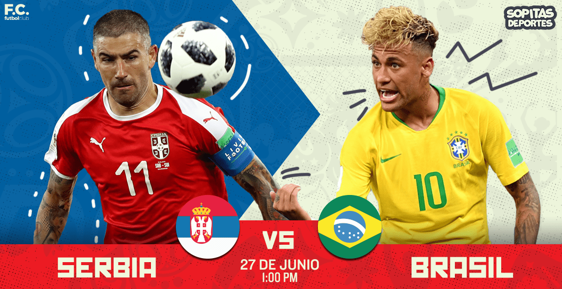 En vivo por SKY HD Serbia vs Brasil Rusia 2018