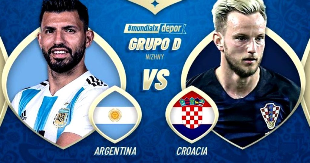 El partido en Vivo Argentina vs Croacia por Internet Rusia 2018
