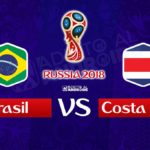 El partido en vivo Brasil vs Costa Rica por internet Rusia 2018