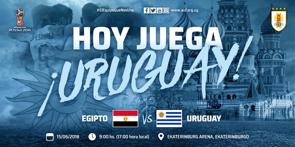 En que canal juega Egipto vs Uruguay en Vivo Mundial Rusia 2018 2018