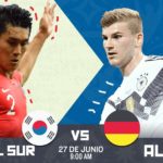 En vivo por SKY HD Corea del Sur vs Alemania Rusia 2018