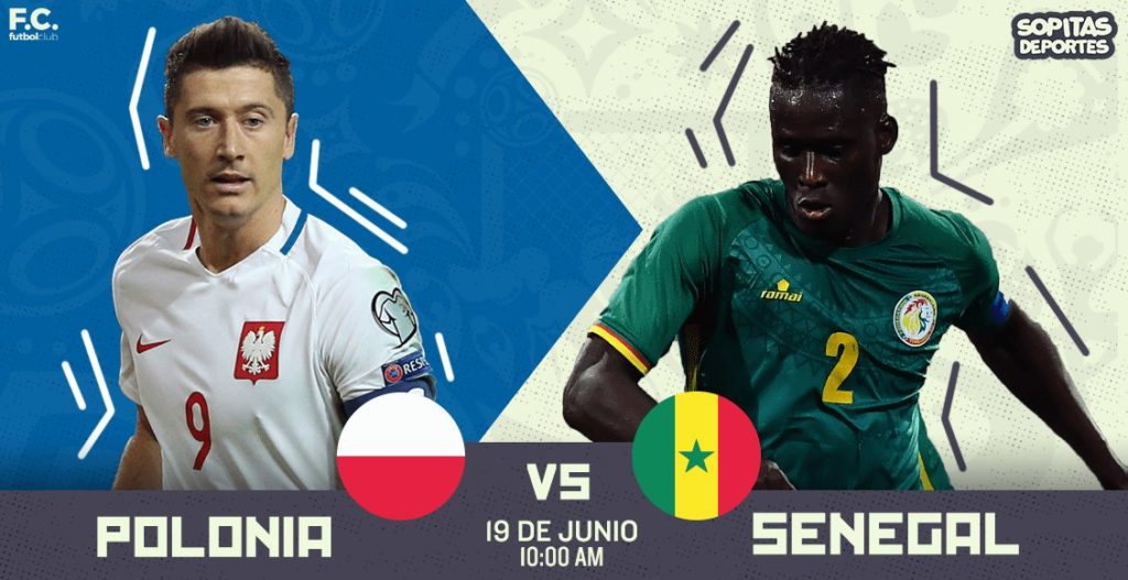 Partido Polonia vs Senegal en Vivo Rusia 2018 2018