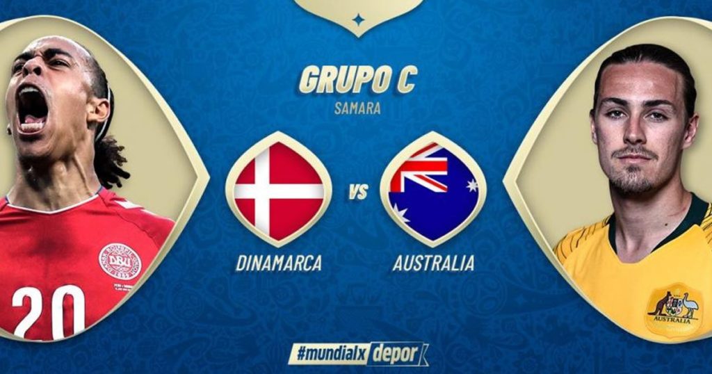 Ver el partido Dinamarca vs Australia en Vivo Rusia 2018