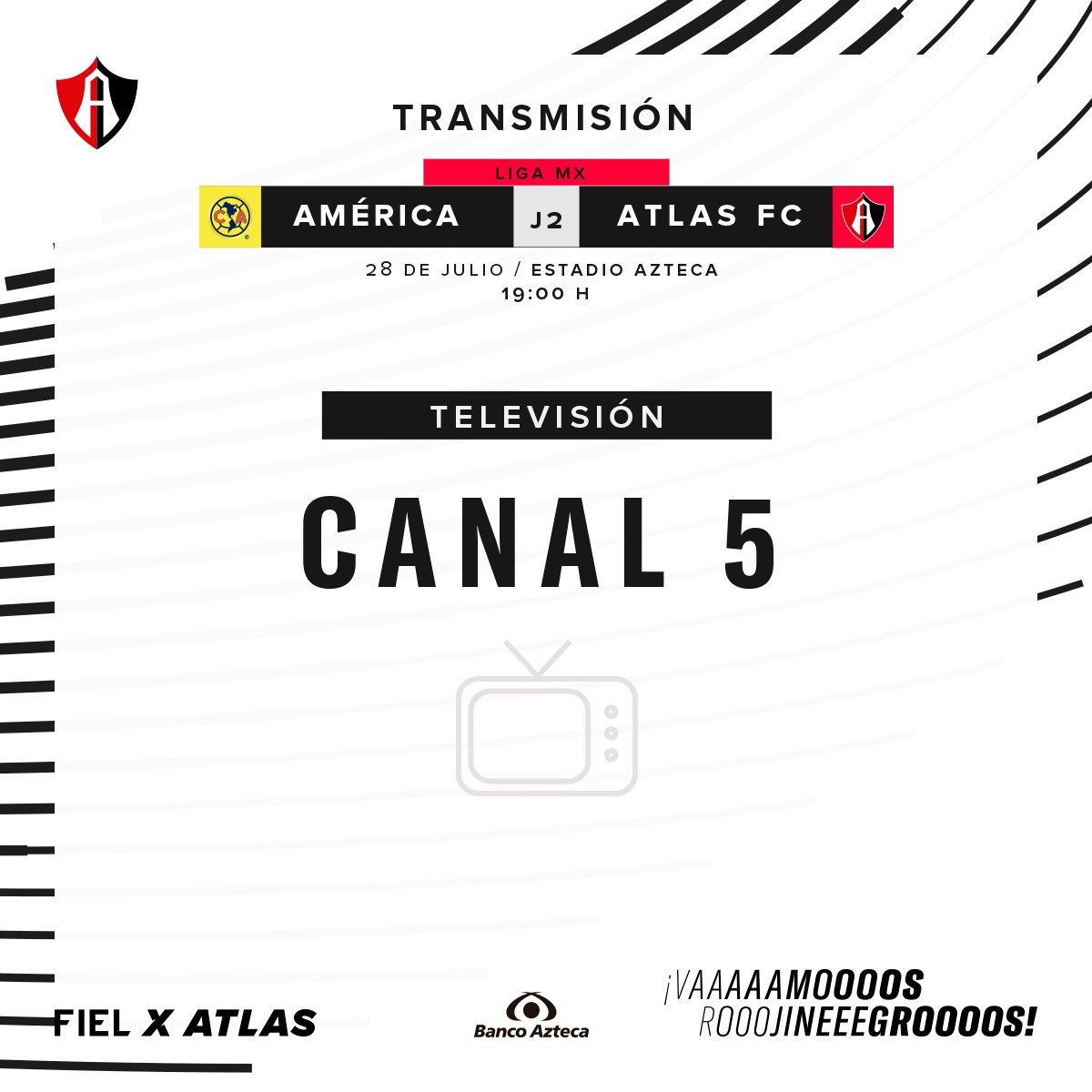 En que canal juega el América vs Atlas en Vivo Liga MX 2018