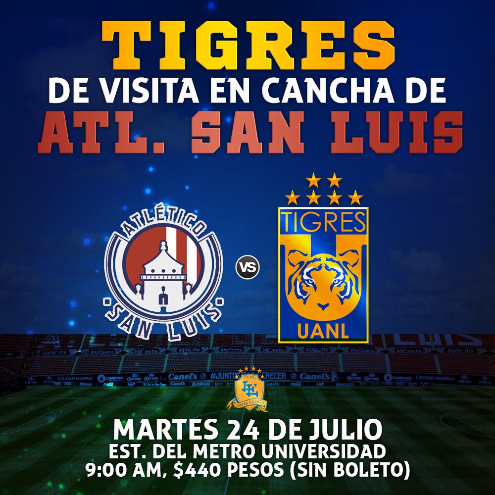 Por Univision Deportes Atlético San Luis vs Tigres en Vivo Copa MX 2018