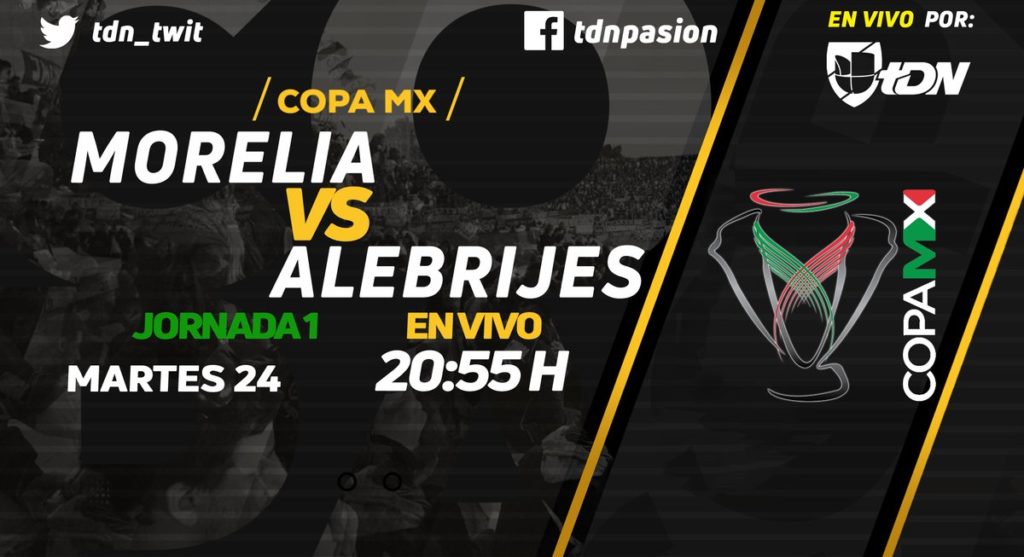Por Univision TDN Monarcas vs Alebrijes en Vivo Copa MX 2018