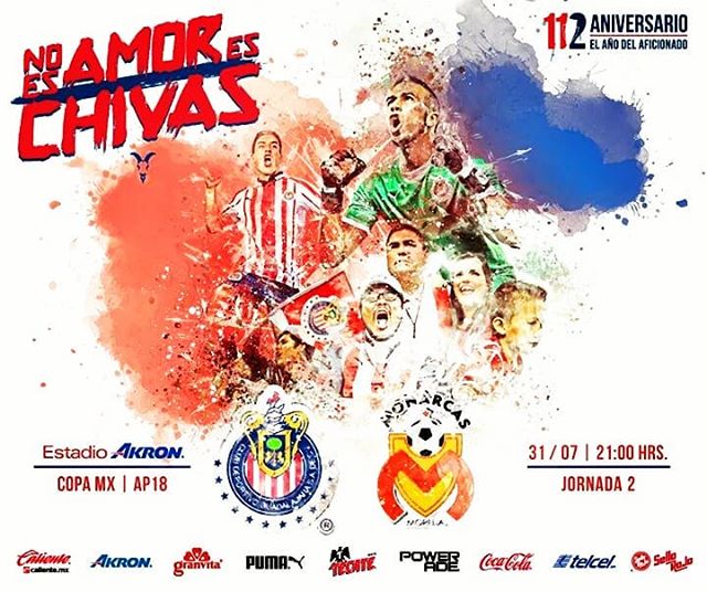 Ver TDN en vivo Chivas vs Monarcas Copa MX 2018