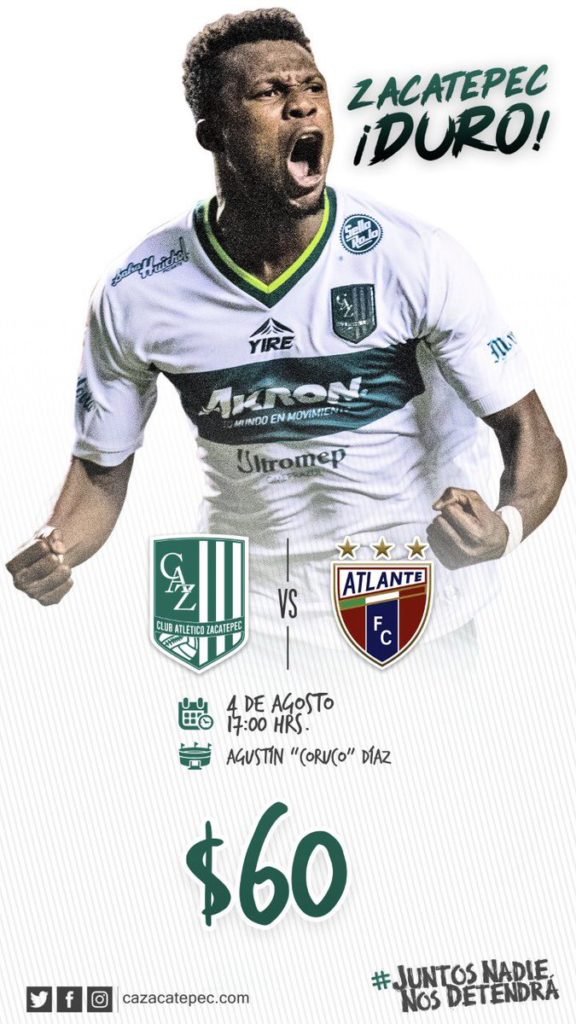 Zacatepec vs Atlante en Vivo Univision TDN Ascenso MX 2018