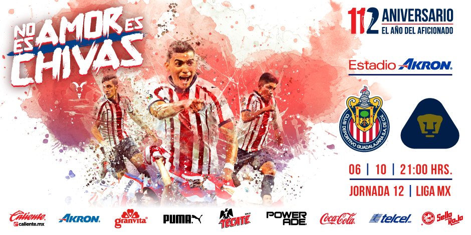 juega Chivas vs Pumas 2018 Liga MX 