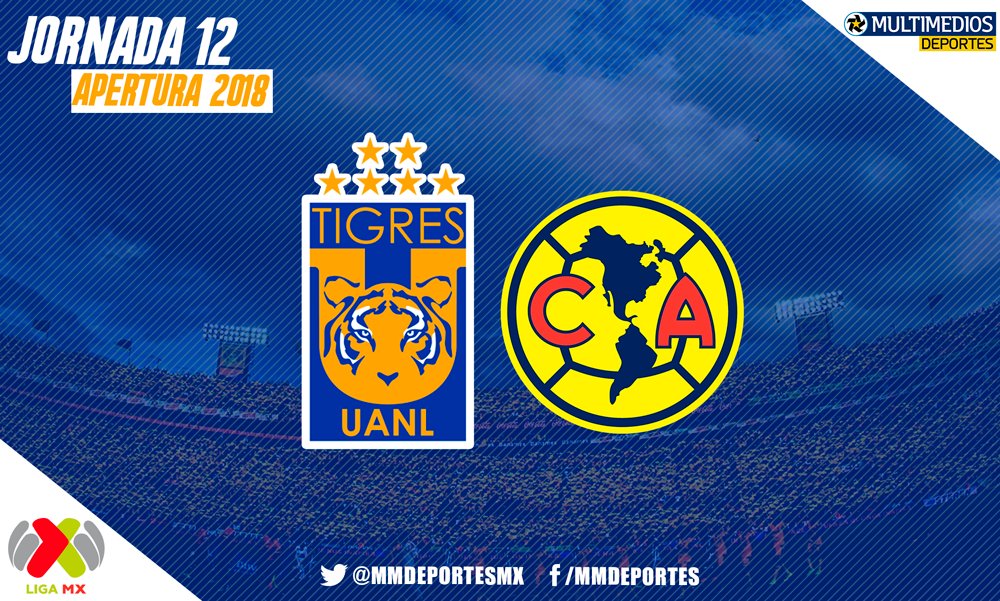 En que canal juega Tigres vs América 2018 en Vivo Liga MX