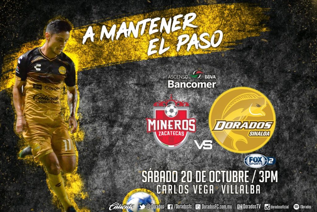 Partido Mineros vs Dorados 2018 en Vivo Ascenso MX